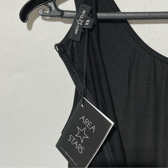 New Area Stars Sleeveless Belted Waist Jogger Jumpsuit Cisco Black Size XS - Picture 13 of 16